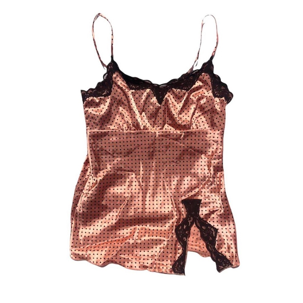 Pink polka dot tank top, self esteem brand, size medium (fits like small)
